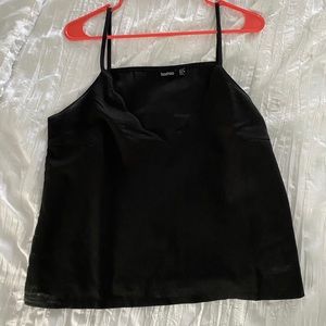 boohoo scalloped tank